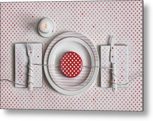 Polka Dots Metal Print featuring the photograph Dotted Dinner by Dimitar Lazarov -