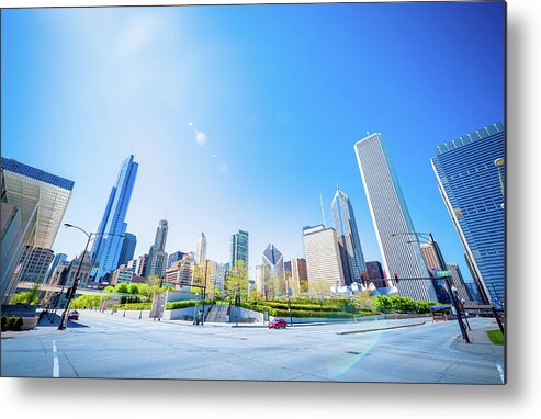 Corporate Business Metal Print featuring the photograph Downtown Chicago by Mmac72