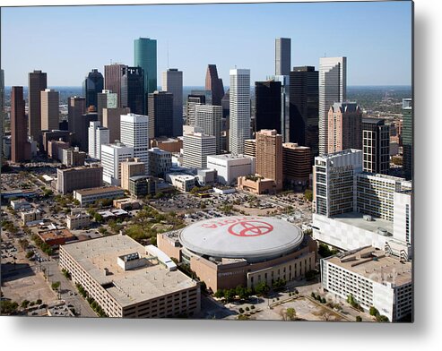 Houston Metal Print featuring the photograph Downtown Houston by Bill Cobb