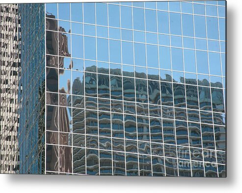 Abstract Metal Print featuring the photograph Downtown by Lynn England