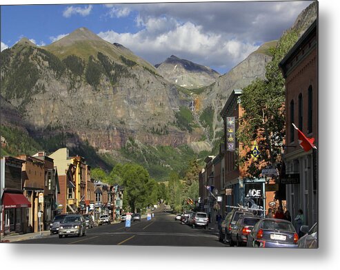 Rocky Mountains Metal Print featuring the photograph Downtown Telluride Colorado by Mike McGlothlen