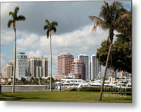 Docks Metal Print featuring the photograph Downtown West Palm Beach by Bill Cobb