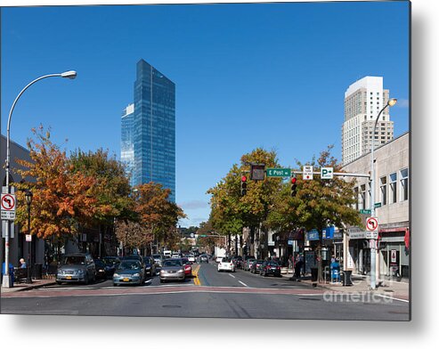 Clarence Holmes Metal Print featuring the photograph Downtown White Plains New York III by Clarence Holmes