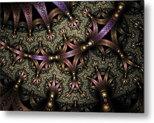Abstract Metal Print featuring the digital art Drama Queen by Phil Clark