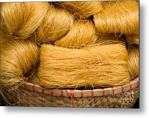 Vietnamese Metal Print featuring the photograph Dried Rice Noodles 04 by Rick Piper Photography