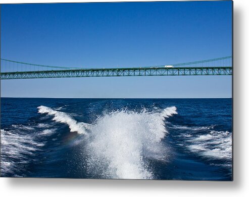 Water Metal Print featuring the photograph Driving Across the Sky by Christie Kowalski
