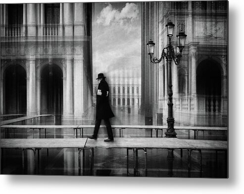 Lantern Metal Print featuring the photograph Dry Footed Walk by Roswitha Schleicher-schwarz