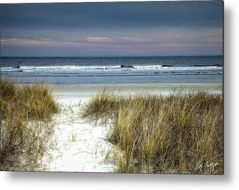 Atlantic Ocean Metal Print featuring the photograph Dusk in the Dunes by Phill Doherty