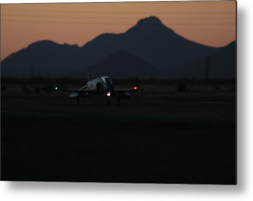 F-4 Metal Print featuring the photograph Dusk Return by David S Reynolds