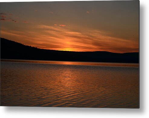 Nature Metal Print featuring the photograph Dying breath of the day by James Petersen