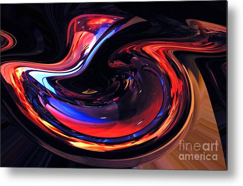 Abstract Art Metal Print featuring the photograph E-Motional Love by Cedric Hampton