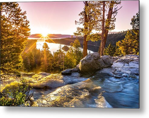 California Metal Print featuring the photograph Eagle Falls Emerald Bay Lake Tahoe Sunrise First Light by Scott McGuire