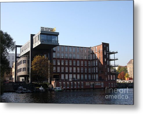 Spree Metal Print featuring the photograph East Harbor - Berlin by Christiane Schulze Art And Photography