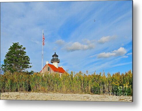East Point Lighthouse Metal Print featuring the photograph East Point In September by Nancy Patterson