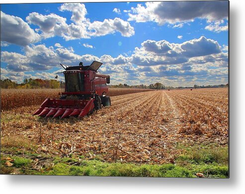 East Windsor Metal Print featuring the photograph East Windsor Corn Field by Andrea Galiffi