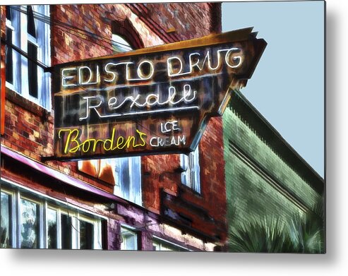 Drug Store Metal Print featuring the photograph Edisto Drug by Harry B Brown