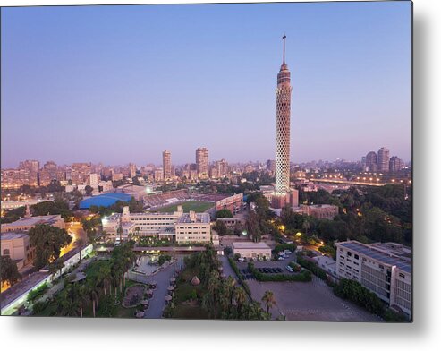 Dawn Metal Print featuring the photograph Egypt, Cairo, View Of City by Westend61