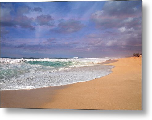 Oahu Metal Print featuring the photograph Ehukai Beach by Sandra Sigfusson