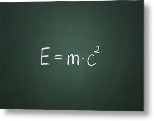 E=mc2 Metal Print featuring the photograph Einsteins Formula by Chevy Fleet