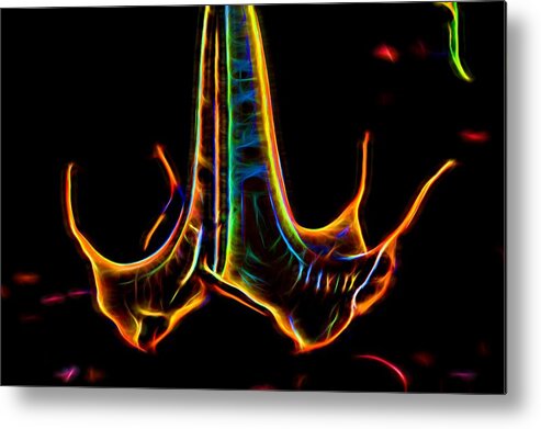 Topaz Glow Metal Print featuring the digital art Electric Glow by Photographic Art by Russel Ray Photos