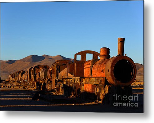 Steam Engine Metal Print featuring the photograph End of an Era by James Brunker