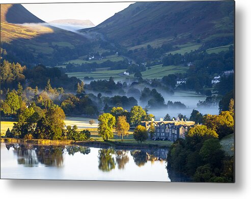 Scenics Metal Print featuring the photograph English Lake District: Grasmere sunrise by 221a