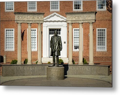 Annapolis Metal Print featuring the photograph Equal Justice Under Law by Susan Candelario
