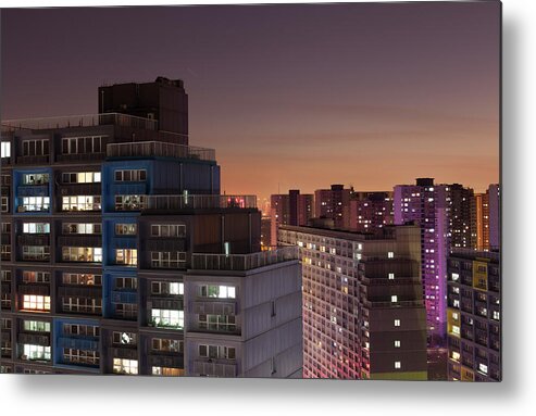 Apartment Metal Print featuring the photograph Evening Cityscape Of Beijing by Czqs2000 / Sts