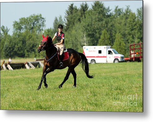 Horse Metal Print featuring the photograph Eventing Fun by Janice Byer