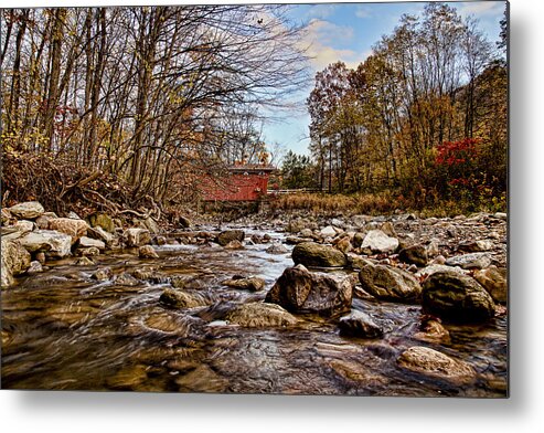 Cvnp Metal Print featuring the photograph Everett Rd Covered Bridge by Jack R Perry