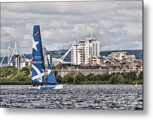 Extreme 40 Catamarans Metal Print featuring the photograph Extreme 40 Real Team by Steve Purnell
