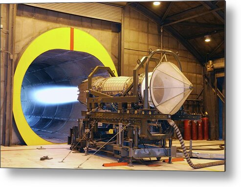 F119 Metal Print featuring the photograph F-119 Engine During Testing by Us Air Force/science Photo Library