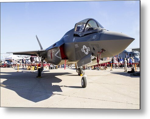 Aviation Metal Print featuring the photograph F-35 by Jim Moss