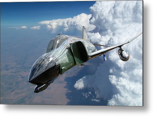F4 Metal Print featuring the photograph F4 Phantom by Phil And Karen Rispin