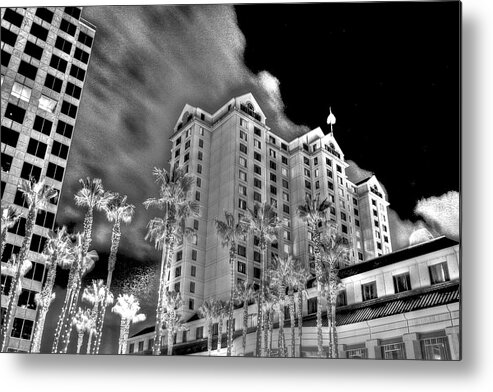 Fairmont Metal Print featuring the photograph Fairmont from Plaza de Cesar Chavez by SC Heffner