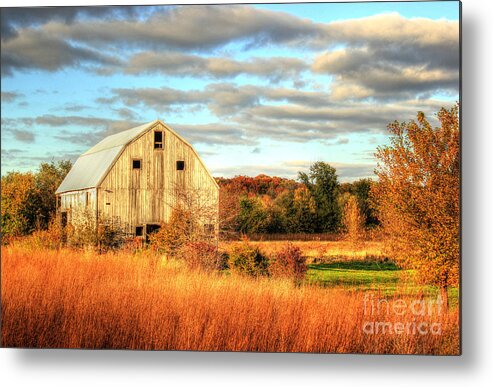 Barn Metal Print featuring the photograph Fall Barn Beauty by Thomas Danilovich