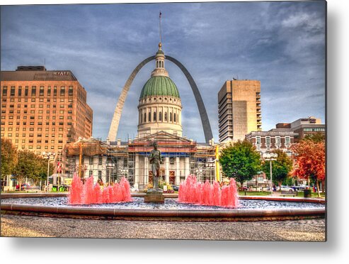 Hdr Image Metal Print featuring the photograph Fall in St. Louis by Deborah Klubertanz