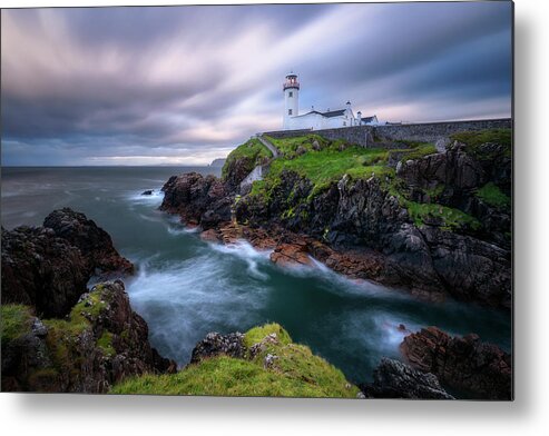 Lighthouse Metal Print featuring the photograph Fanad Head Lighthouse by Daniel F.