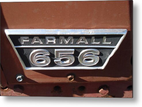 Farmall Metal Print featuring the photograph Farmall 656 by J L Zarek