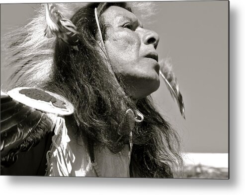 native American Metal Print featuring the photograph Feeling History by Kate Purdy