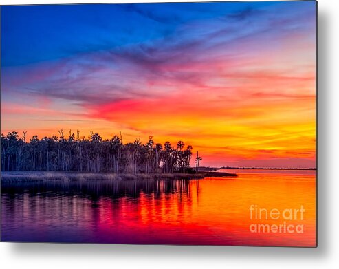 Bayport Park Metal Print featuring the photograph Final Glow by Marvin Spates