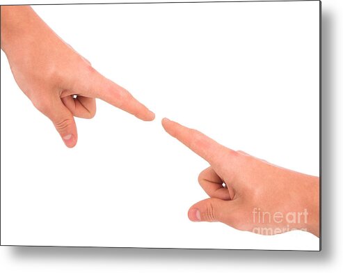 Fingers Metal Print featuring the photograph Fingers by Michal Bednarek