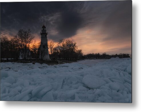 Marblehead Metal Print featuring the photograph Fire and Ice by Jared Perry 