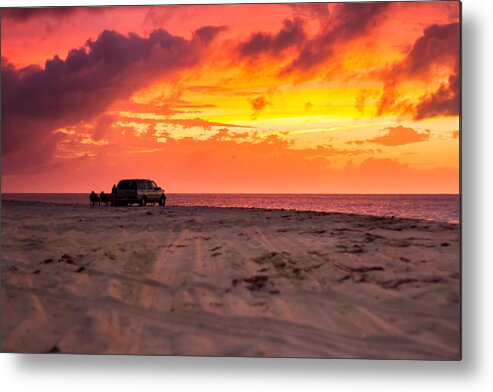 Brian Caldwell Metal Print featuring the photograph Fire in the Sky by Brian Caldwell