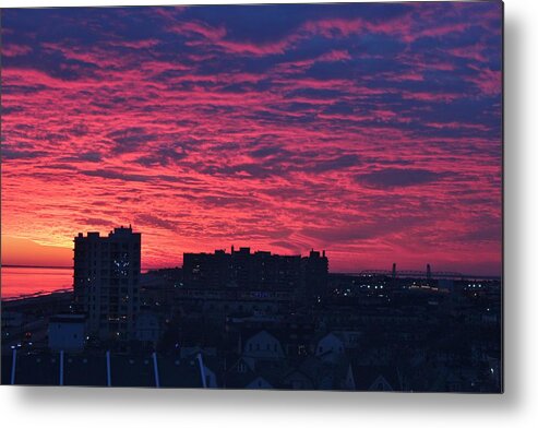 Sunset Metal Print featuring the photograph Fire in the Sky by Rita Tortorelli