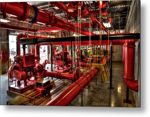 Fire Metal Print featuring the photograph Fire pumps by David Hart