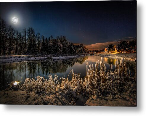 Hinmansville Metal Print featuring the photograph First Snow by Everet Regal