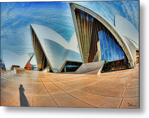 Australia Metal Print featuring the photograph Fish-Eyeing the Opera House by Peggy Dietz
