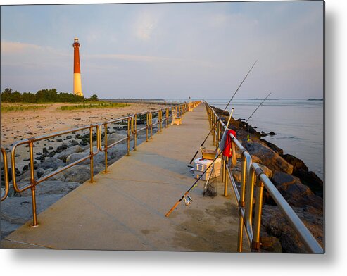 Fishing Metal Print featuring the photograph Fishin' Barney at Sun Rise by Mark Rogers