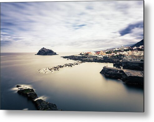 Seascape Metal Print featuring the photograph Fishing Village In Canary Islands by Zodebala